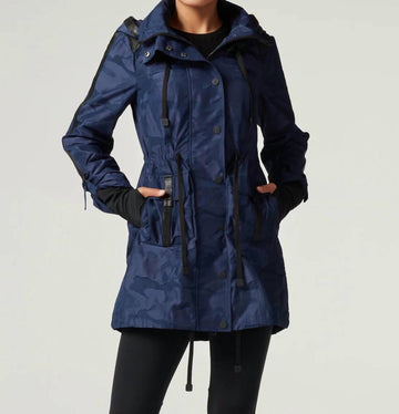 Blanc Noir anorak hooded jacket in dress blues camo