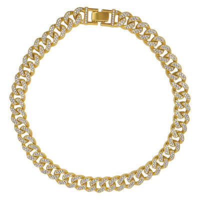Lock Paper Clip Chain Toggle Necklace gold – ADORNIA