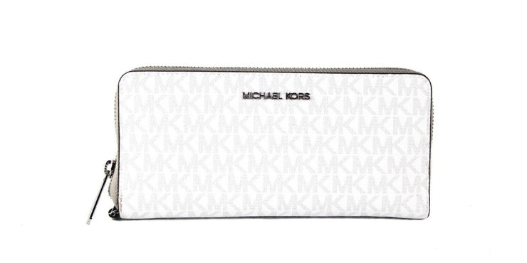 Michael Kors Jet Set Travel Large Optic Signature Continental Wrist Women's  Wallet | Shop Premium Outlets