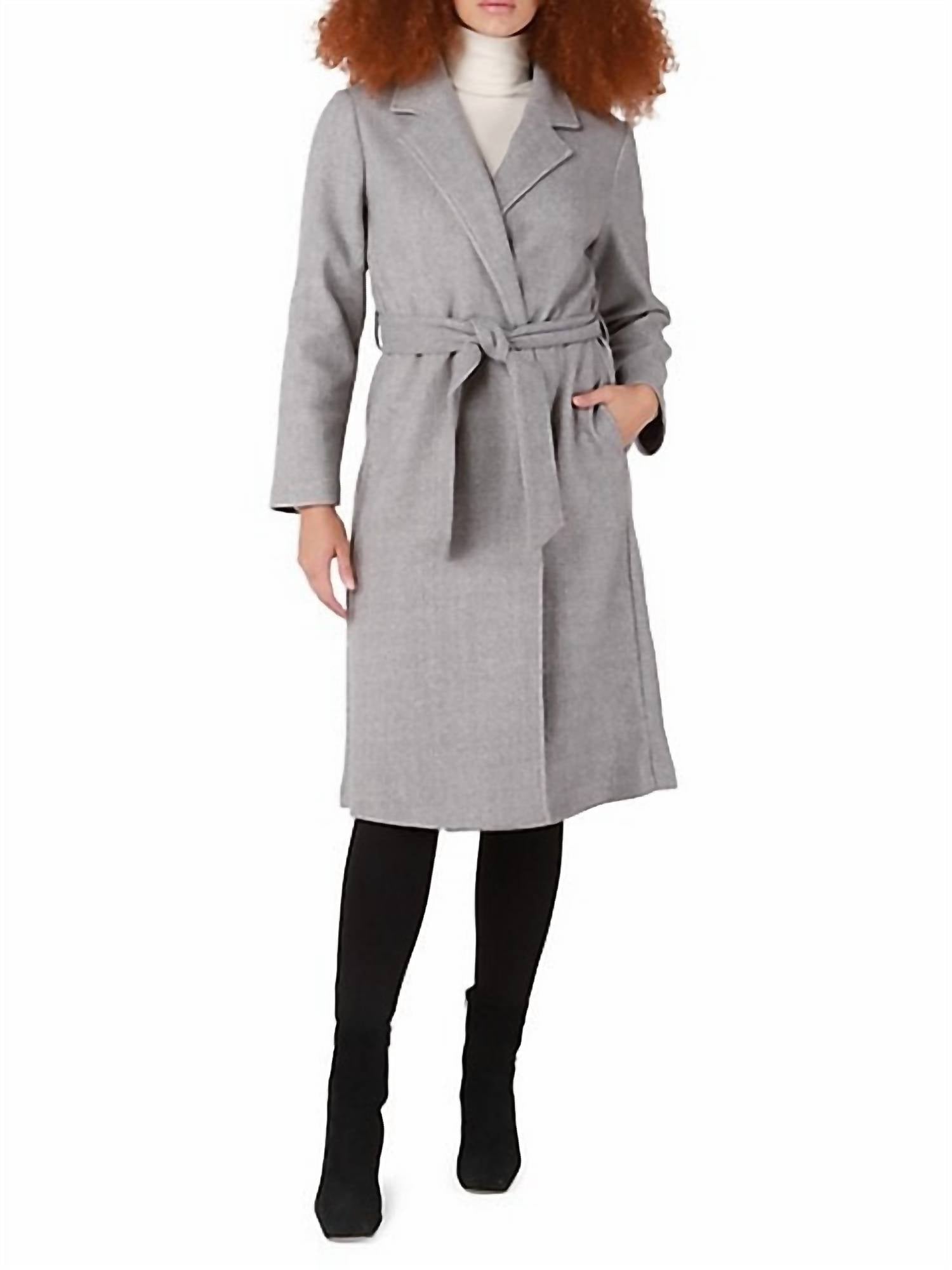 FINAL SALE* DEX, There She Goes Longline Belted Coat