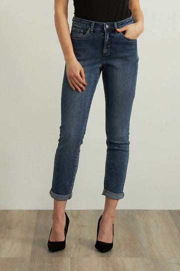 Joseph Ribkoff straight leg jeans in denim medium blue