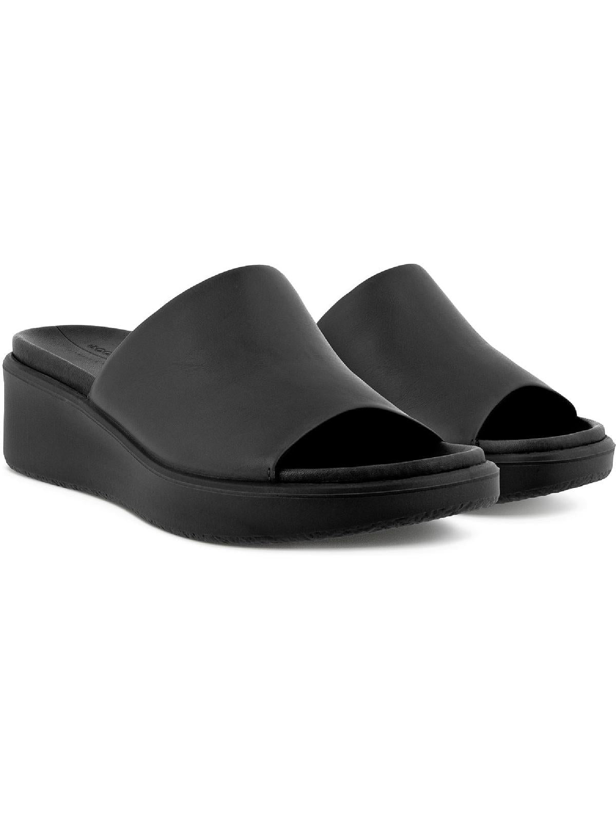 ECCO Flowt Womens Leather Slip On Wedge Sandals