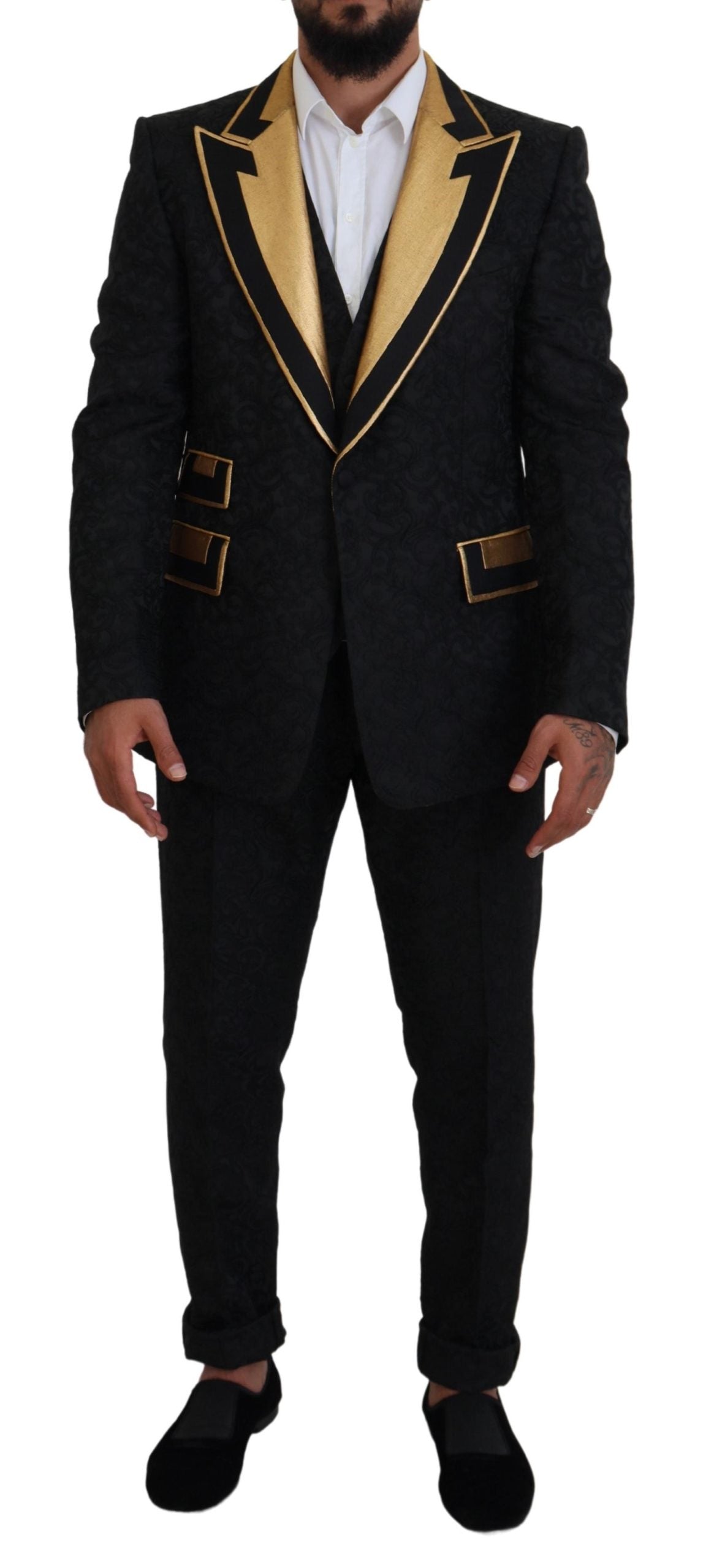 DOLCE & GABBANA Dolce & Gabbana   Fantasy Tuxedo Slim Fit Men's Suit