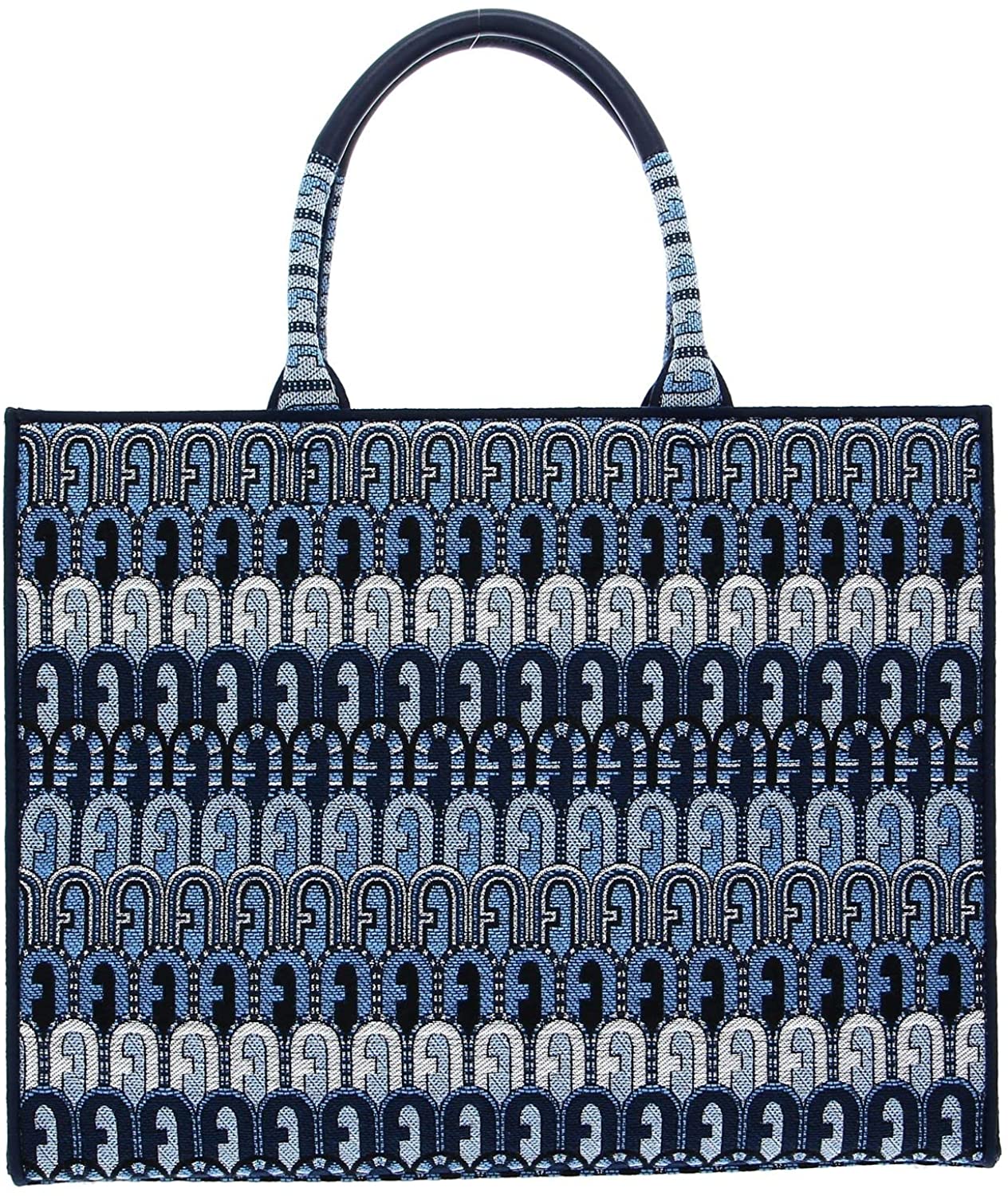 Shop Furla Opportunity Large Tote Toni Blue Denim One Size