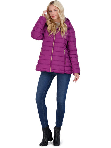 Jessica Simpson womens quilted packable puffer coat