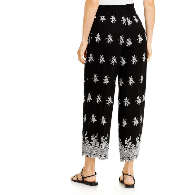 Cupio Womens Embroidered Scalloped Lounge Pants | Shop Premium Outlets