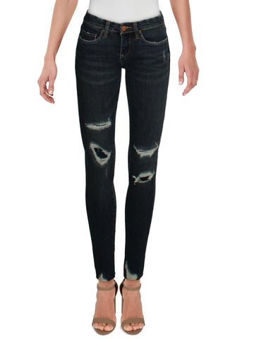 [BLANKNYC] womens low rise destroyed skinny crop jeans