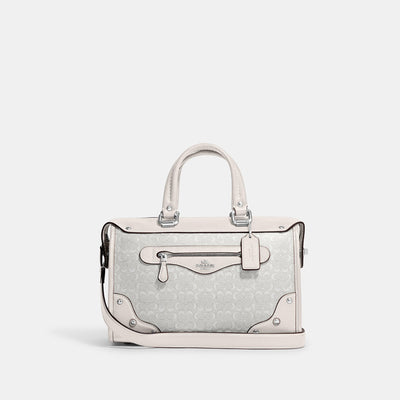 COACH®  Sydney Satchel With Houndstooth Print