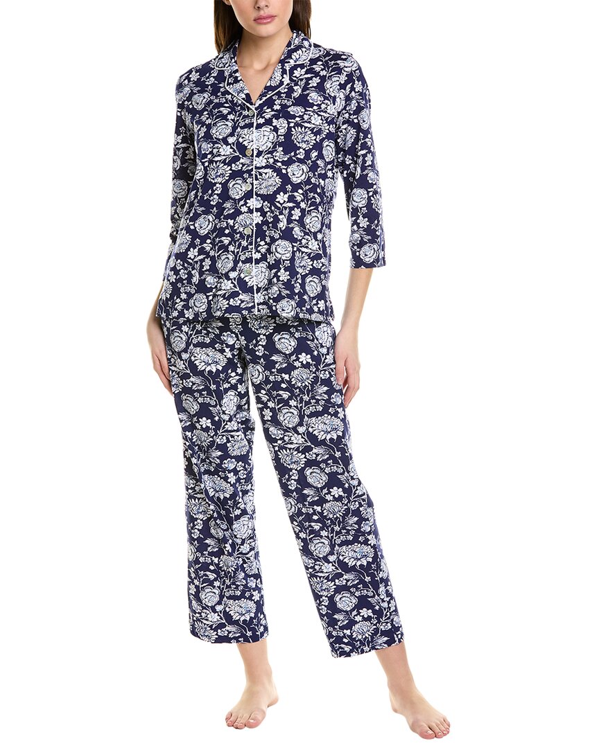 Carole Hochman 2pc Pajama Set In Blue