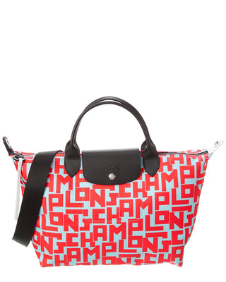 Longchamp Le Pliage Neo Leather Camera Bag In Red