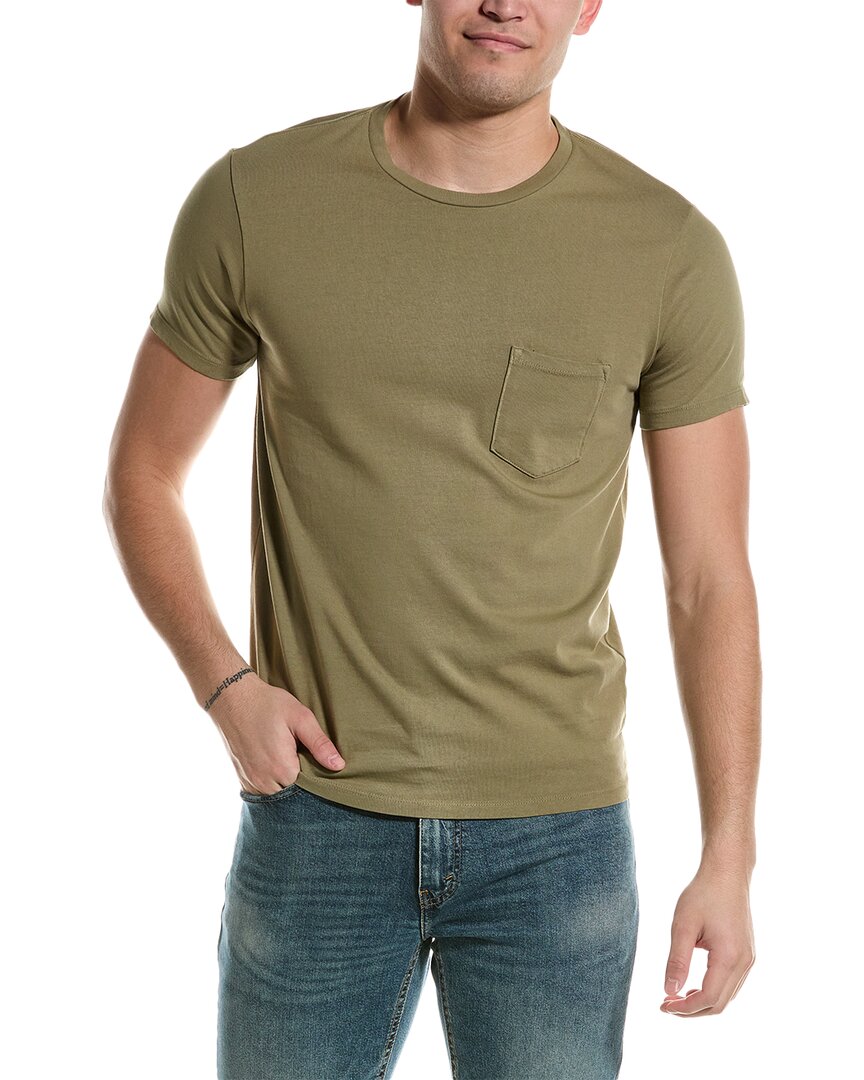 Shop Save Khaki United Pocket T-shirt In Green