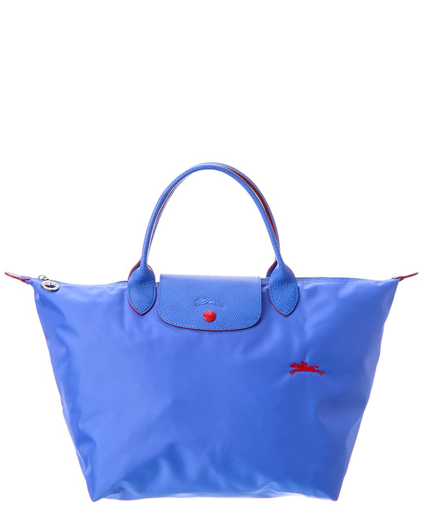 Longchamp Le Pliage Neo Small Nylon Short Handle Tote in Blue