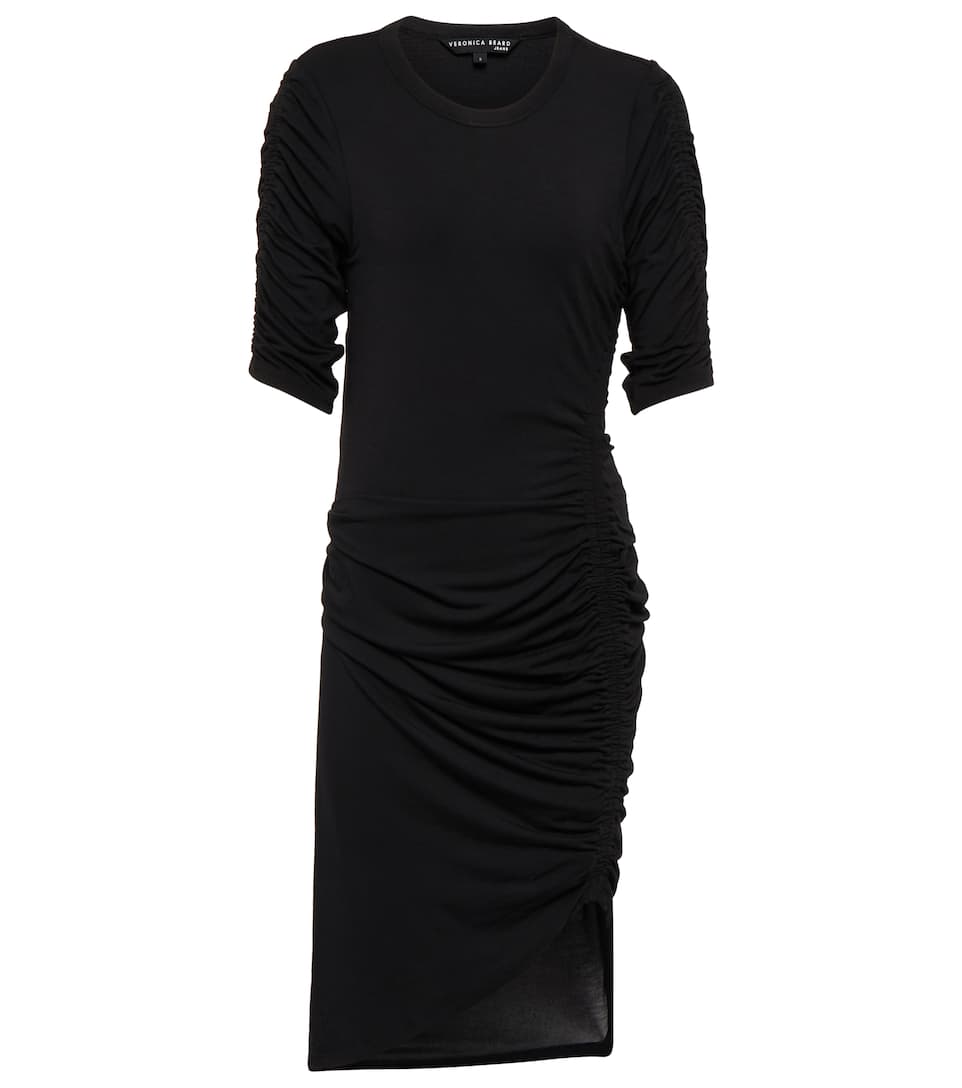 Shop Veronica Beard Lockwood Dress Blk In Black