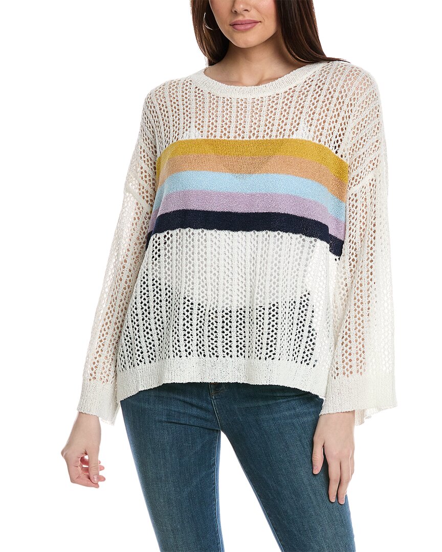 Shop Rain + Rose Stripe Sweater In Multi