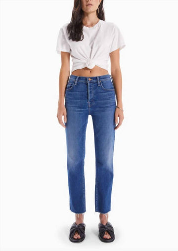 Mother the tomcat ankle fray jean in lets just be friends