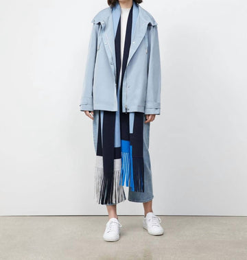 Lafayette 148 crawford jacket in cypress blue