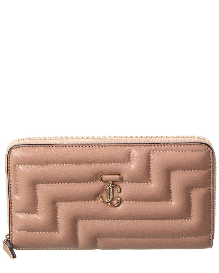 Jimmy Choo Pippa Avenue Leather Zip Around Wallet | Shop Premium