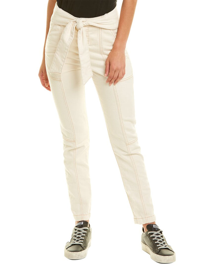 Jonathan Simkhai Henley Tie-waist Natural Straight Leg Jean | Shop