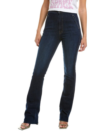 MOTHER high-waist smokin double welt off limits flare leg jean