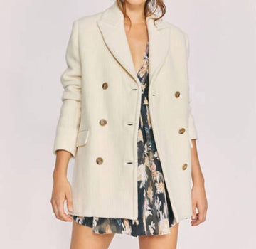 Iro tolvak coat in ivory