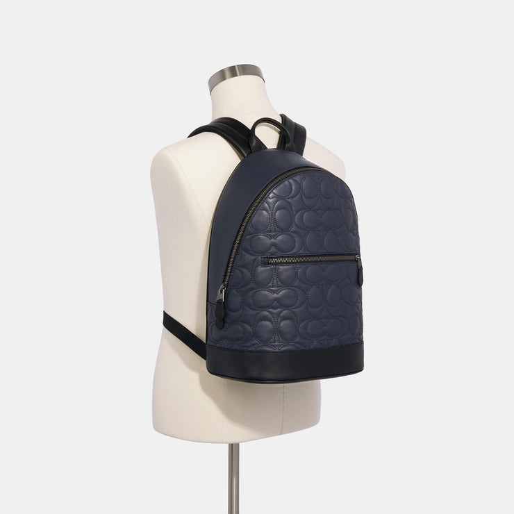 west slim backpack with signature quilting