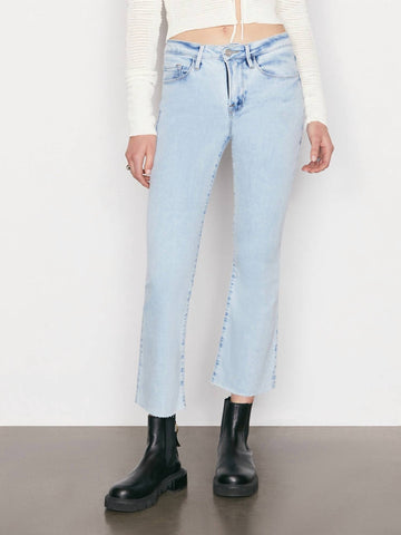 Frame le crop mini boot jeans in atwood