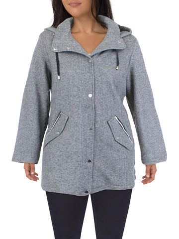 INTL d.e.t.a.i.l.s plus womens warm hooded walker coat