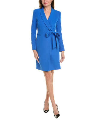 Buy TAHARI ASL Crepe Blazer - Blue At 56% Off