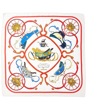 Hermes "Springs," by Philippe Ledoux Silk Scarf (Authentic Pre-Owned)