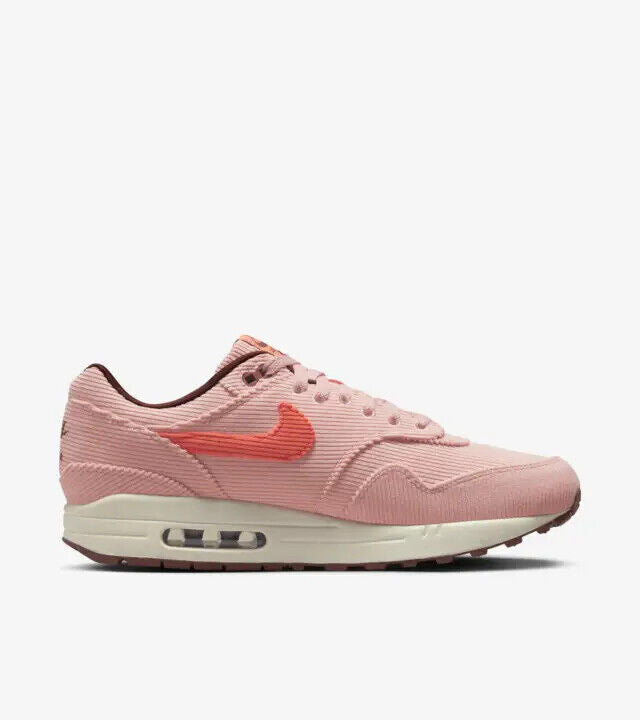 Shop Nike Air Max 1 Prm Fb8915-600 Men's Coral Stardust Corduroy Running Shoes Xxx318 In Pink