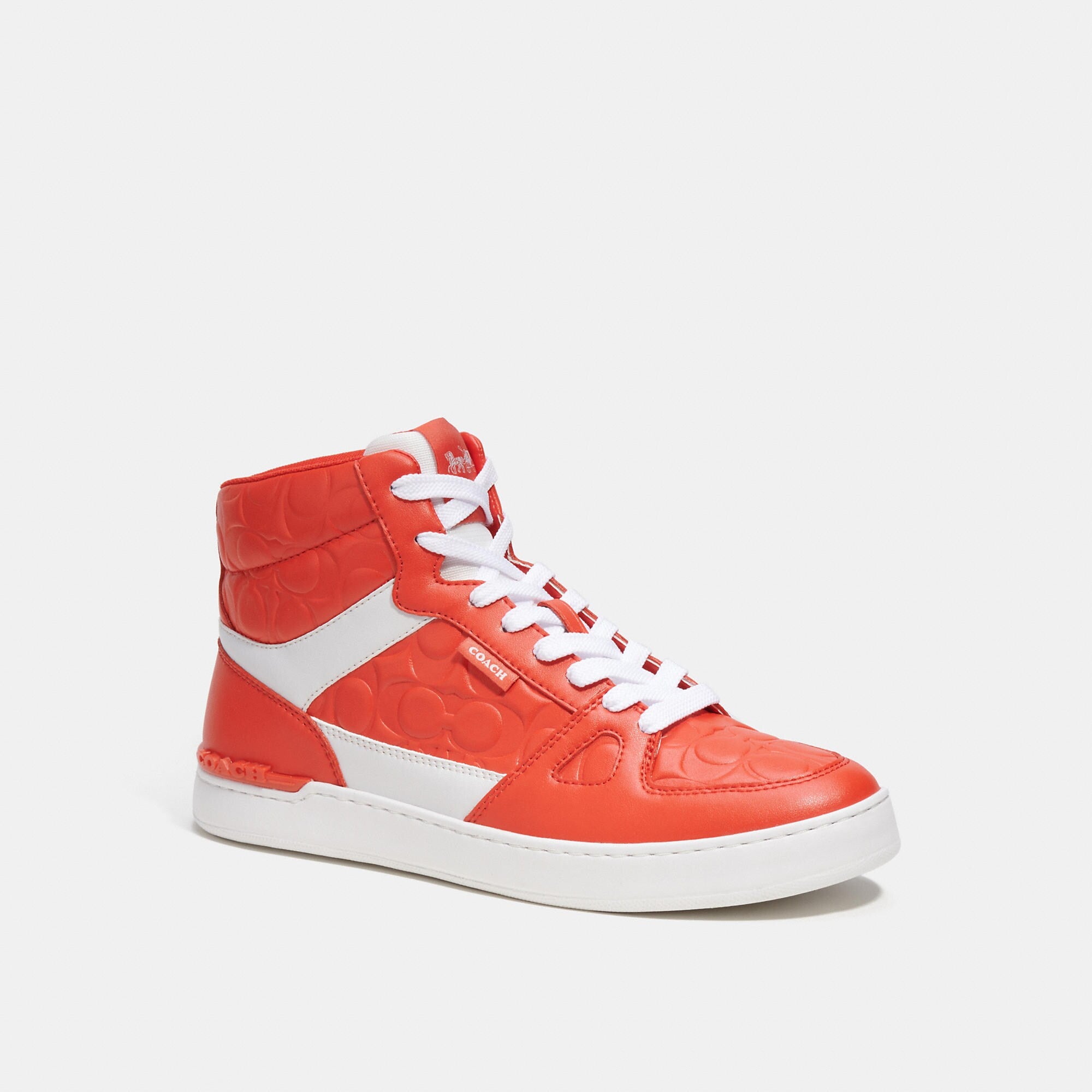 COACH OUTLET Coach Outlet Clip Court High Top Sneaker In Signature