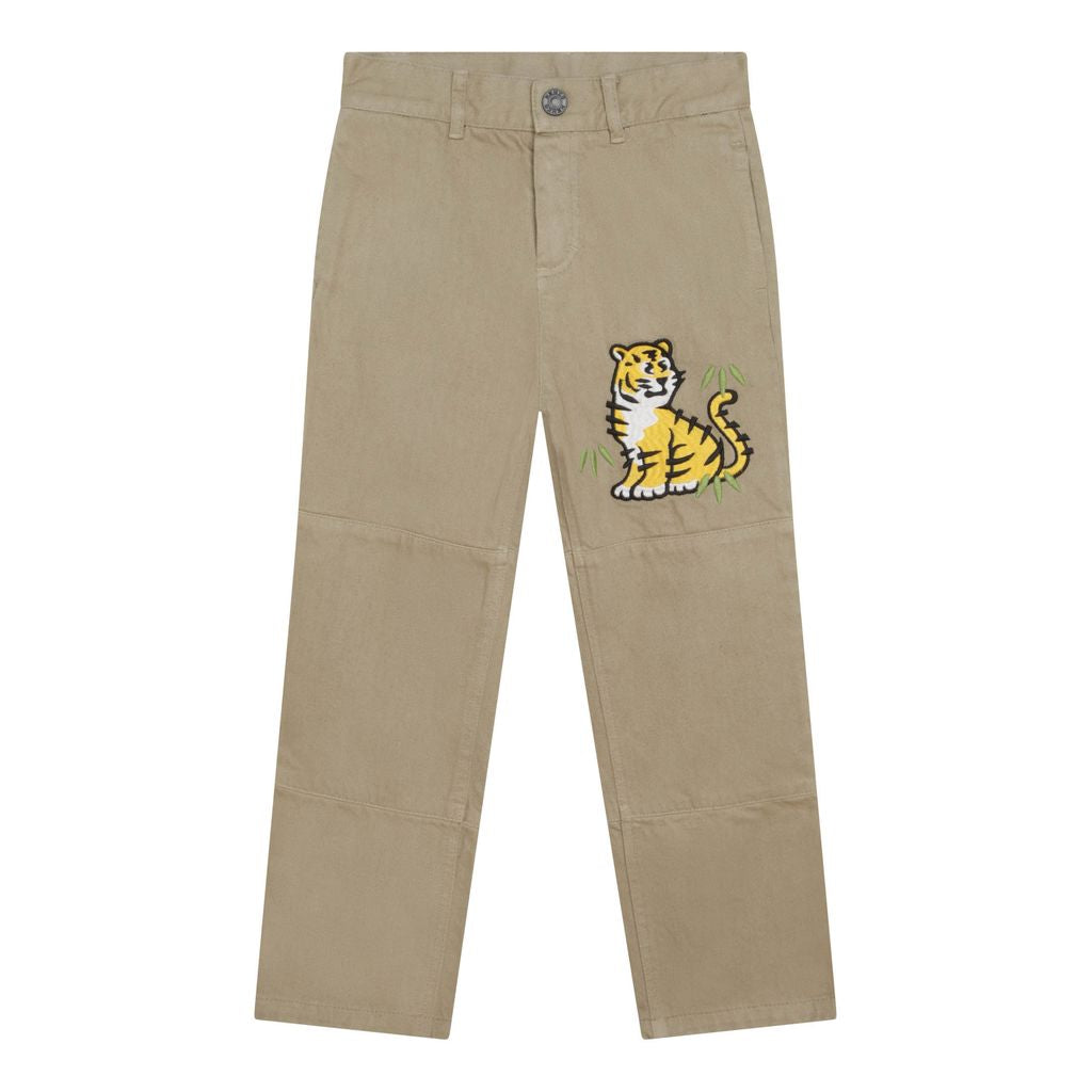 KENZO Beige Tiger Trousers