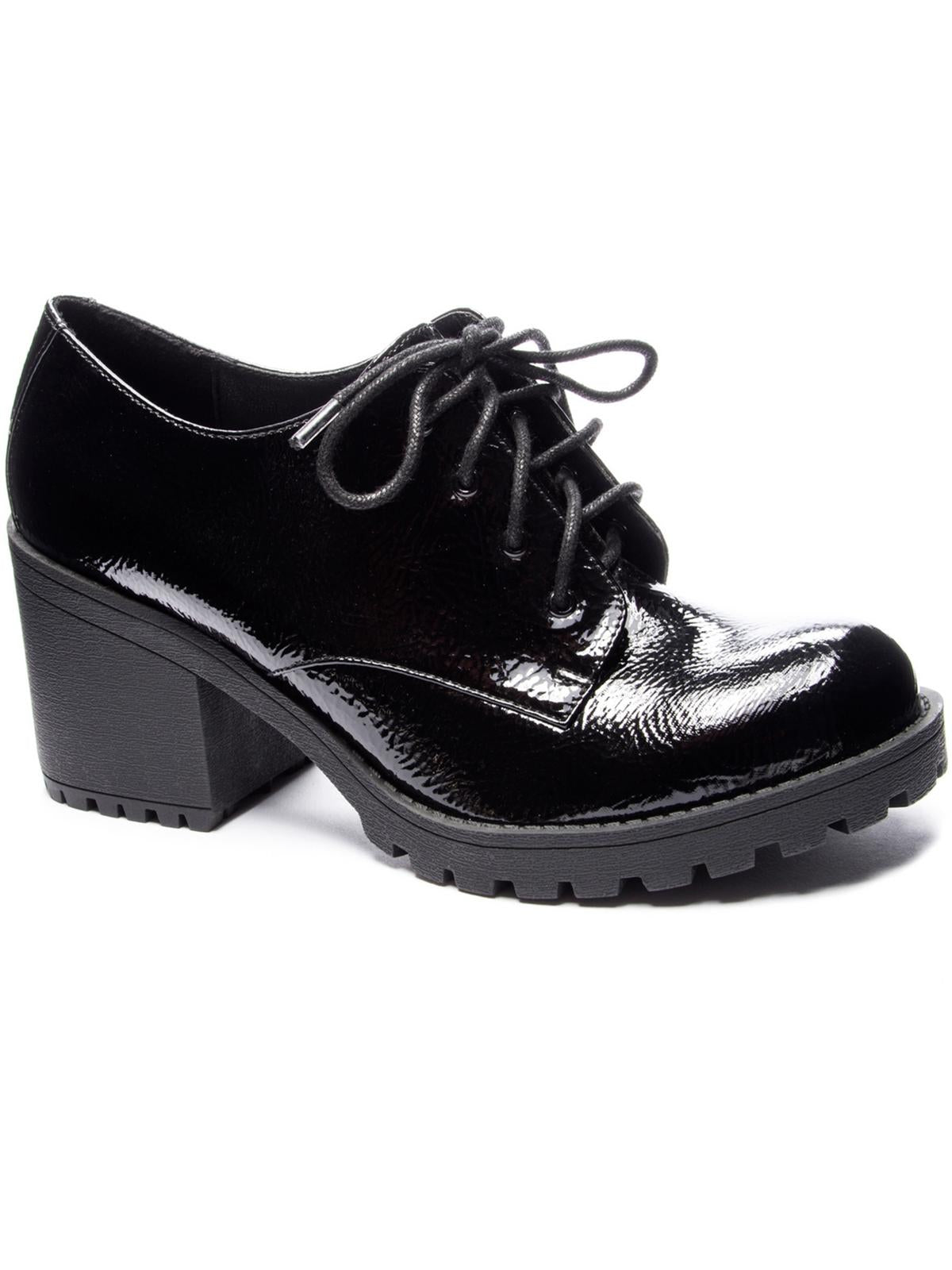 Shop Dirty Laundry Lisette Womens Casual Lace Up Shooties In Black