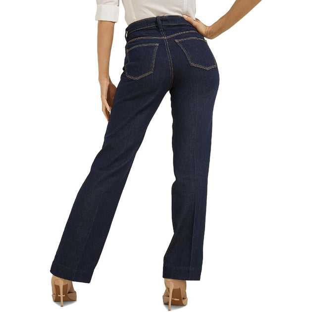 Guess Womens Denim Embroidered Straight Leg Jeans | Shop Premium Outlets