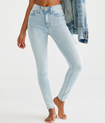 Aéropostale Seriously Stretchy Low-Rise Denim Midi Shorts