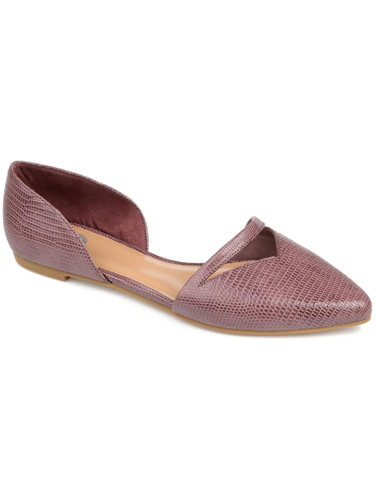 JOURNEE COLLECTION Braely Womens Faux Leather D'Orsay Flats