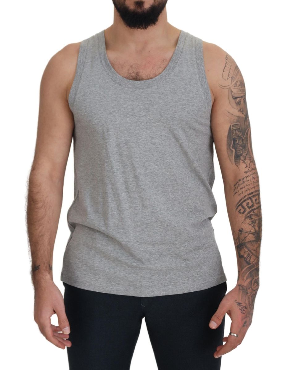 DOLCE & GABBANA Dolce & Gabbana  Sleeveless Logo Print Underwear Men's T-shirt