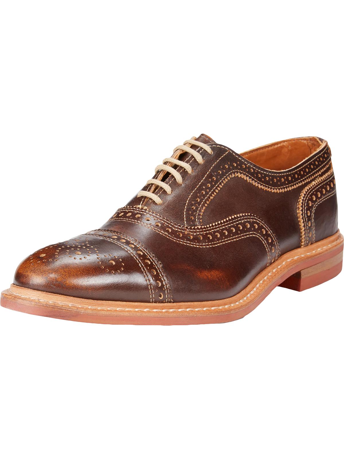 ALLEN EDMONDS Strandmok Mens Leather Brogue Cap Toe Oxfords