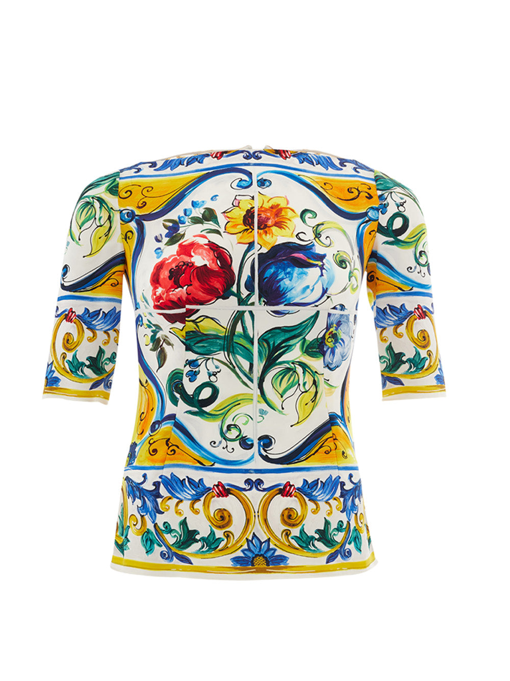 DOLCE & GABBANA Dolce & Gabbana Majolica multi Print Women's Top