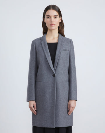 Lafayette 148 New York modern coating single-button coat