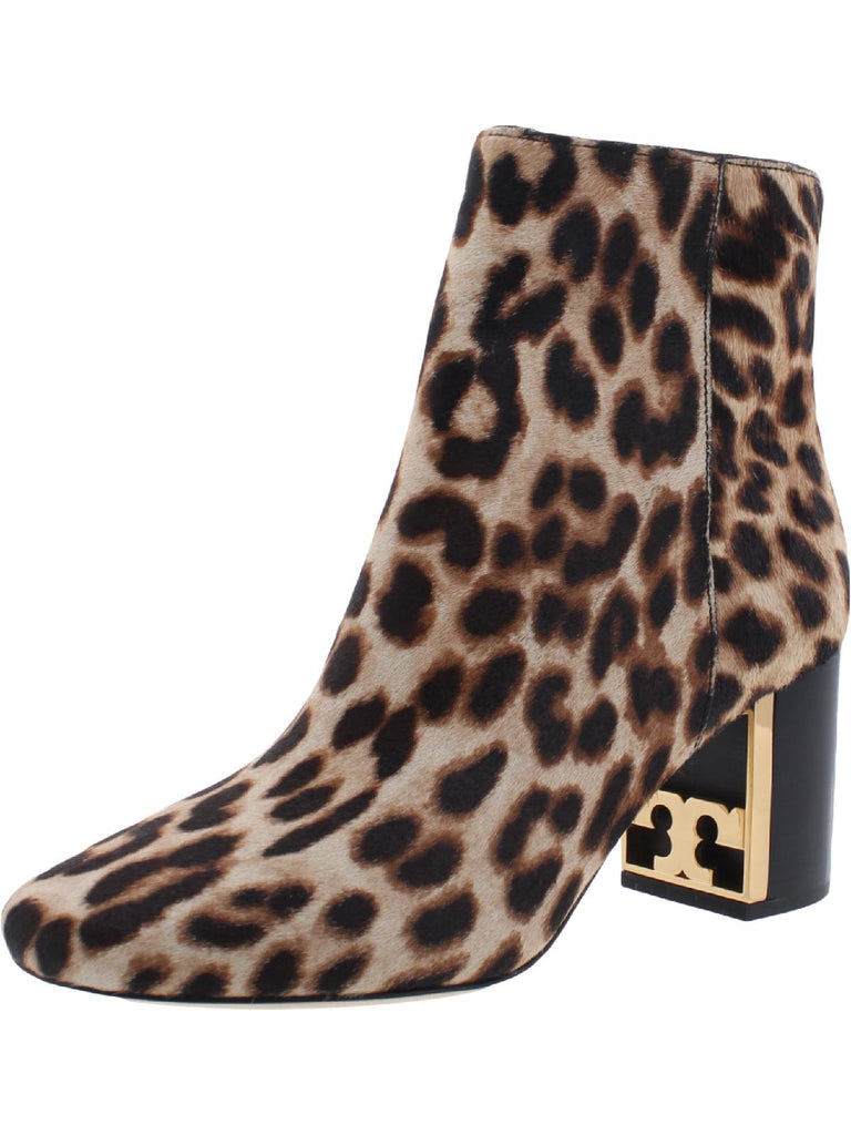 Tory Burch Gigi Womens Calf Hair Leopard Print Booties | Shop Premium  Outlets