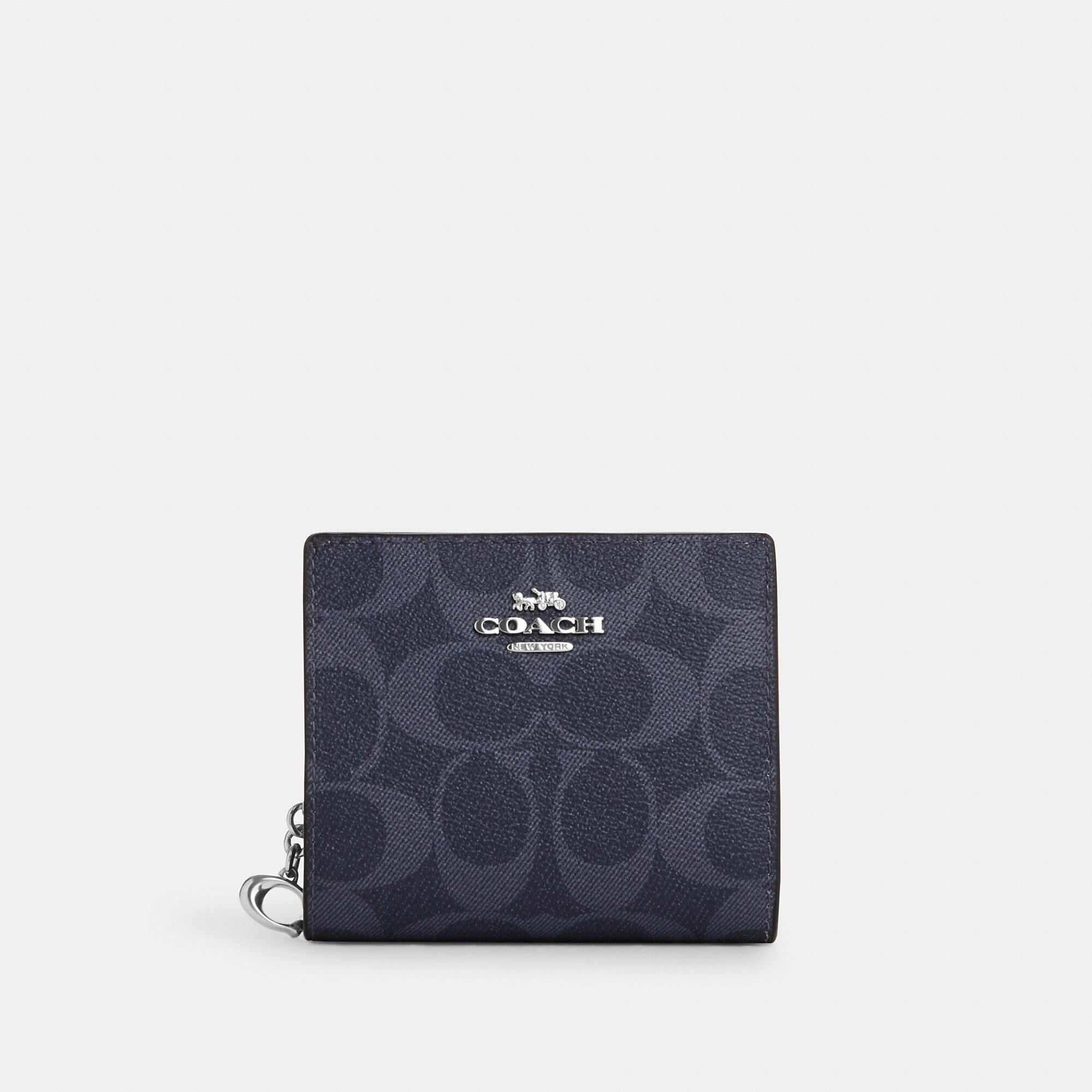Coach Outlet Snap Wallet In Signature Canvas