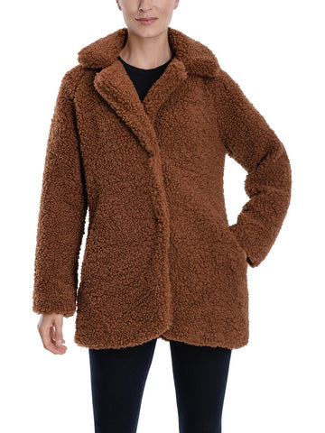 Lucky Brand womens lightweight midi faux fur coat