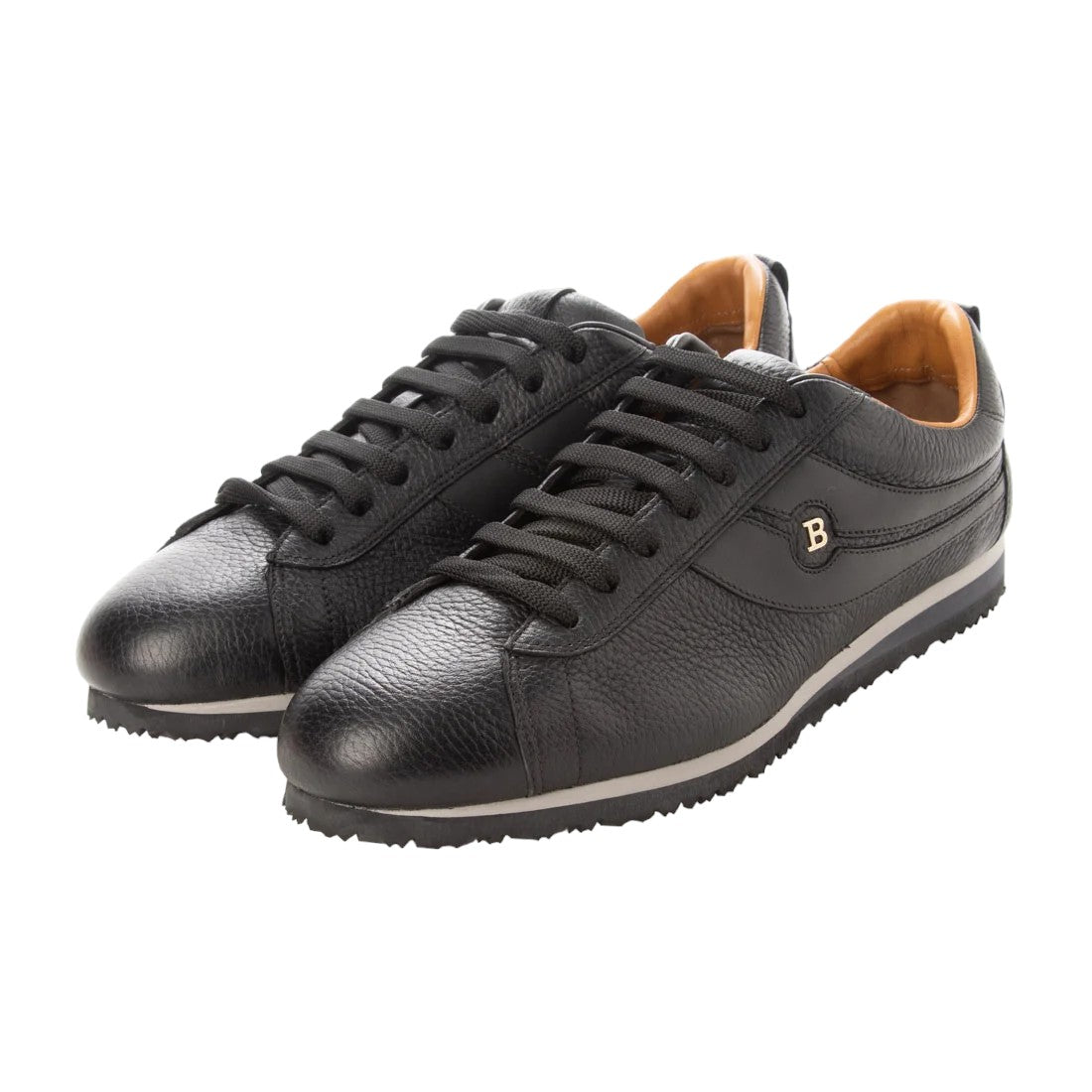 Shop Bally Bredy 6228446 Men's Black Leather Sneakers