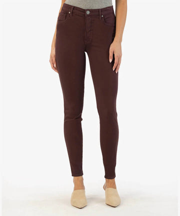 Kut From The Kloth connie ankle skinny jeans in plum