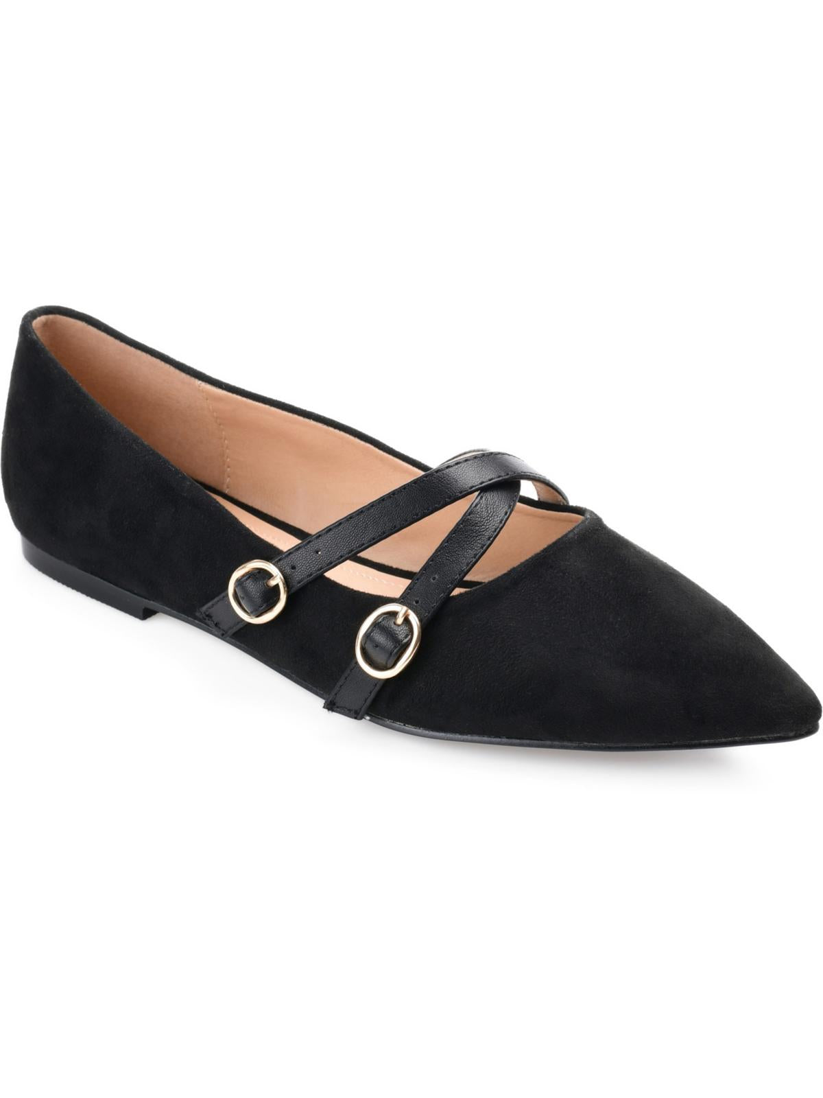 JOURNEE COLLECTION Patricia Womens Faux Suede Pointed Toe Loafers