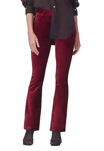 Citizens Of Humanity lilah high rise bootcut 30 velvet in lava in lava