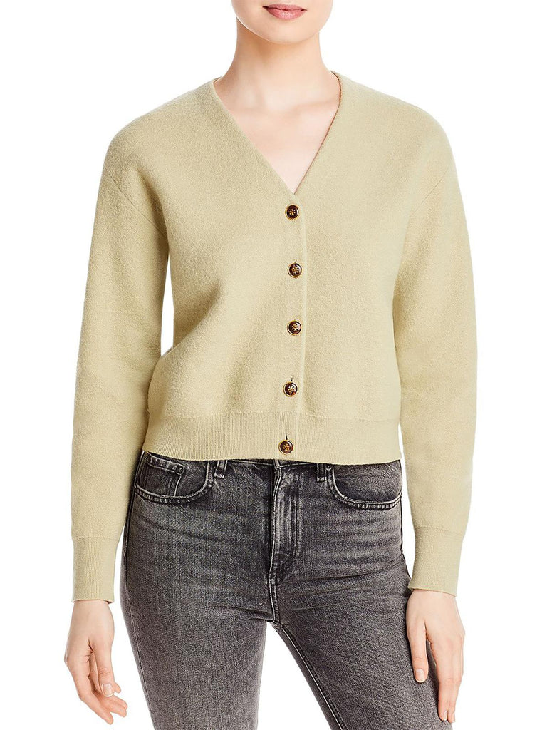 Tory Burch Womens Cropped Shrunken Cardigan Sweater | Shop Premium Outlets