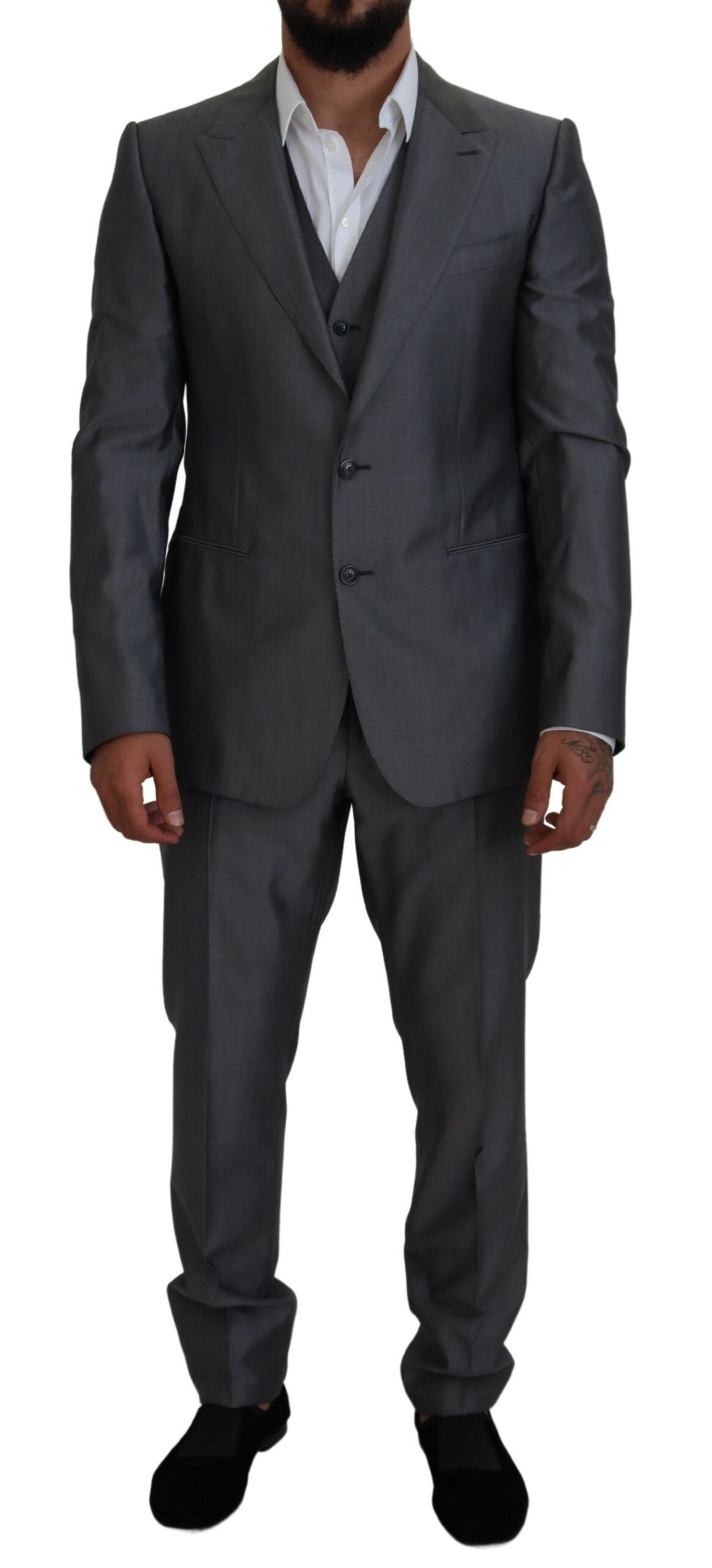 DOLCE & GABBANA Dolce & Gabbana  SICILIA 3 Piece Slim Fit Men's Suit