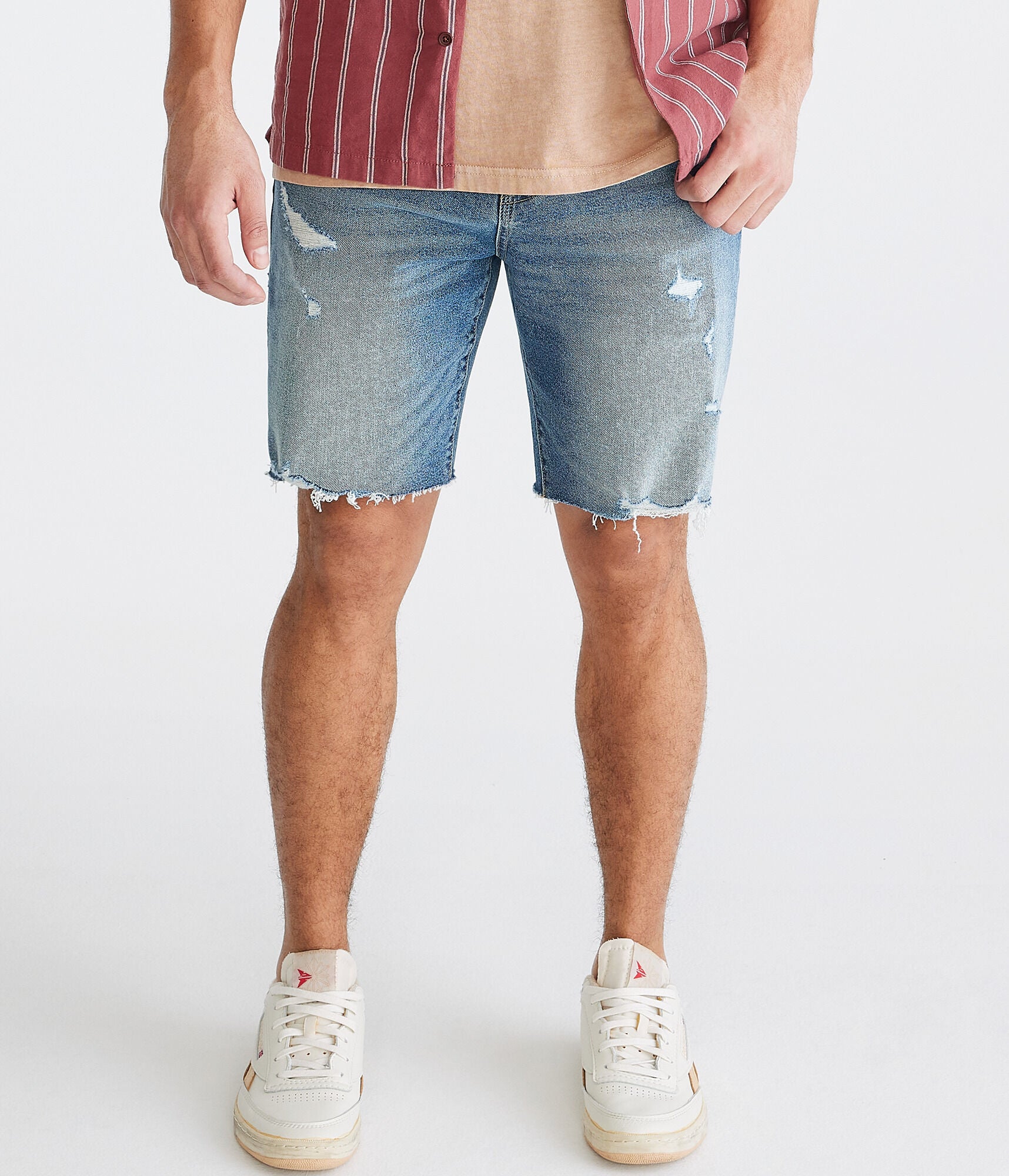 Shop Aéropostale Knd Slim Denim Shorts 9" In Multi